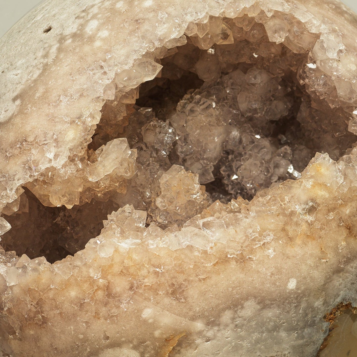 13cm Pink Amethyst Drusy Sphere Objet 