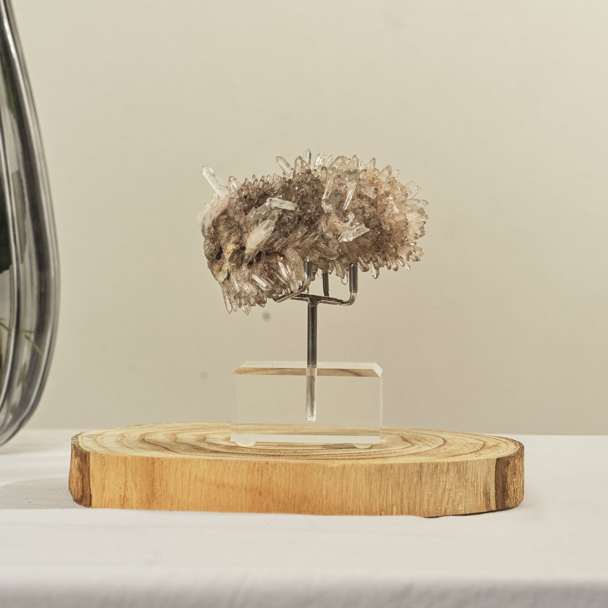 Natural Sichuan Quartz Plate Cluster Specimen Display Piece